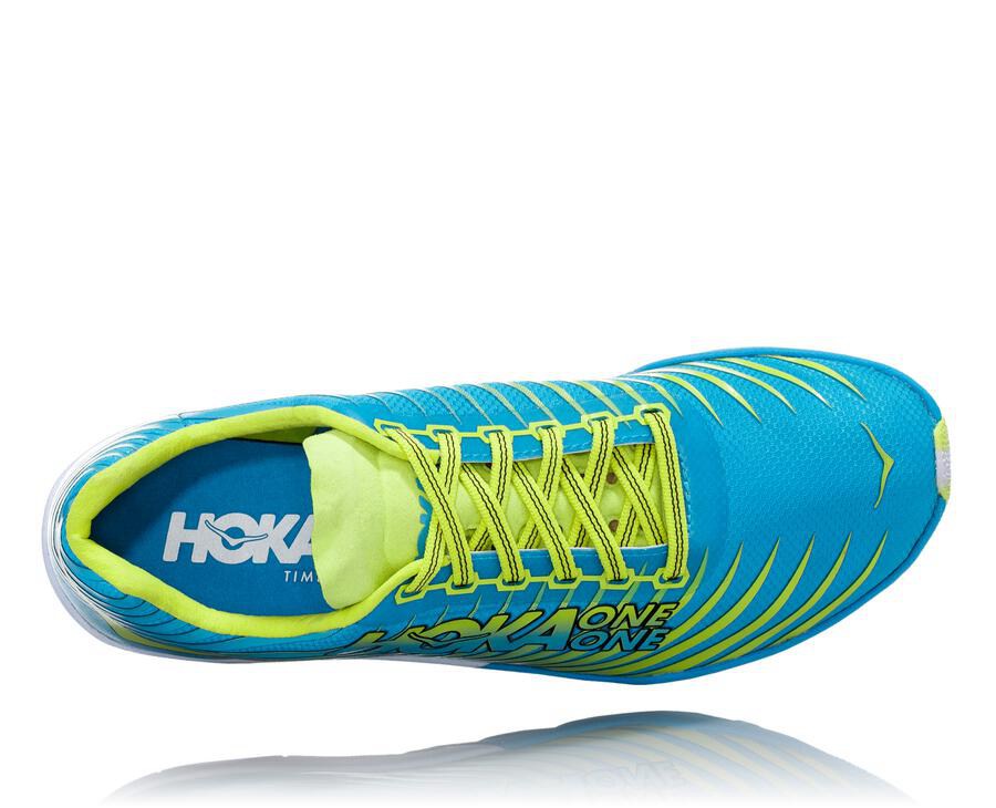 Zapatillas Atletismo Hoka One One Hombre - Evo Xc - Azules/Verde - EBZ351790